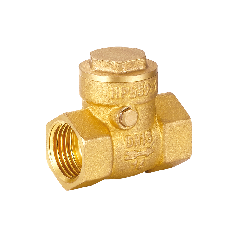 YH-402 sárgaréz vízszintes visszacsapó szelep